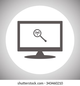 Search wi-fi network. icon. vector design