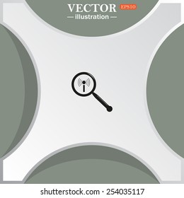 Search wi-fi network , vector illustration, EPS 10