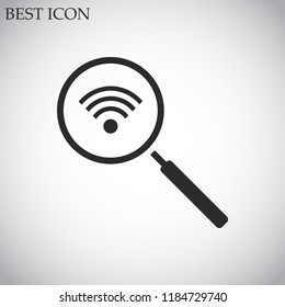 search wi-fi vector icon 10 eps