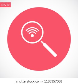 search wi-fi vector icon 10 eps
