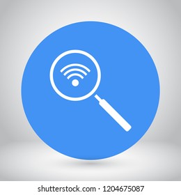 search wi-fi vector icon 10 eps