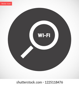 search wi-fi vector icon 10 eps