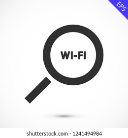 search wi-fi vector icon 10 eps