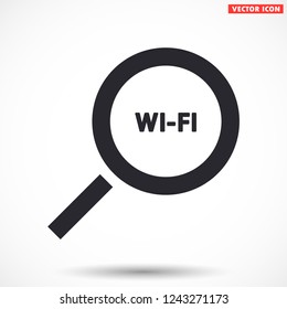 search wi-fi vector icon 10 eps