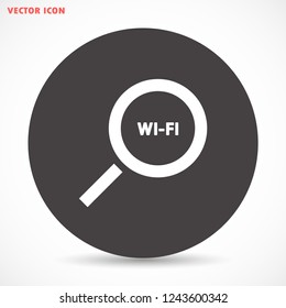 search wi-fi vector icon 10 eps