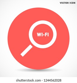 search wi-fi vector icon 10 eps