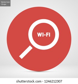 search wi-fi vector icon 10 eps