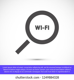 search wi-fi vector icon 10 eps