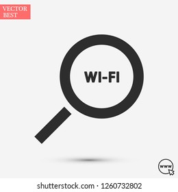 search wi-fi vector icon 10 eps