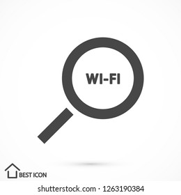 search wi-fi vector icon 10 eps