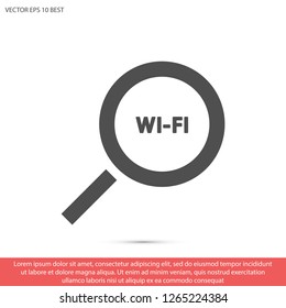 search wi-fi vector icon 10 eps