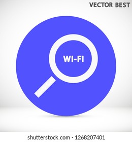 search wi-fi vector icon 10 eps