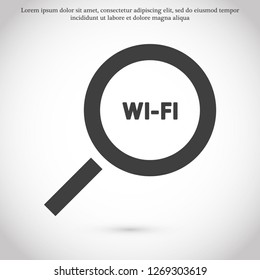 search wi-fi vector icon 10 eps
