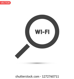 search wi-fi vector icon 10 eps
