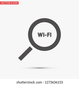 search wi-fi vector icon 10 eps