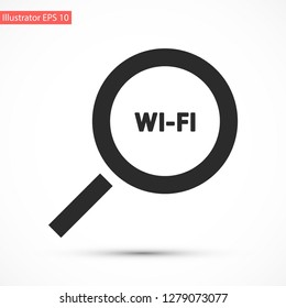 search wi-fi vector icon 10 eps