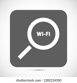 search wi-fi vector icon 10 eps