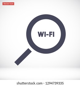 search wi-fi vector icon 10 eps