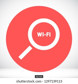 search wi-fi vector icon 10 eps