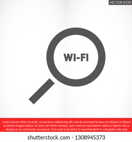 search wi-fi vector icon 10 eps