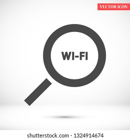 search wi-fi vector icon 10 eps