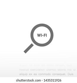 search wi-fi vector icon 10 eps , Lorem ipsum Flat design