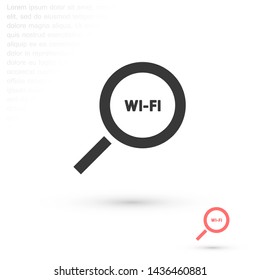 search wi-fi vector icon 10 eps , Lorem ipsum Flat design