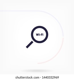 search wi-fi vector icon 10 eps , Lorem ipsum Flat design