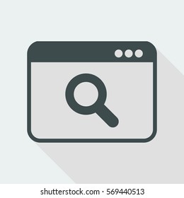 Search window - Flat minimal icon