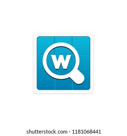 Search Word - App Icon