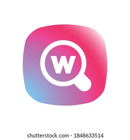 Suchwort - Schaltfläche "App"