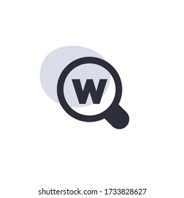 Search Word - Modern Icon (Pictogram)