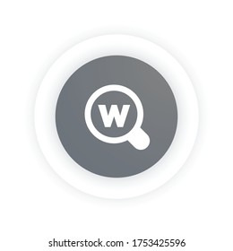 Search Word - Modern Icon (Pictogram)