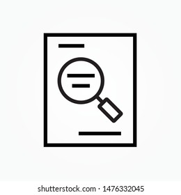 search word outline icon design vector illustration