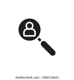 Search, workers icon. Simple glyph, flat vector of project management icons for ui and ux, website or mobile application