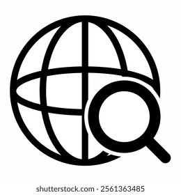 Search WWW Icon – Internet and Web Hosting Symbol