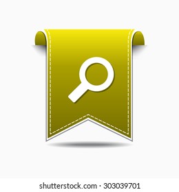 Search Yellow Vector Icon Design