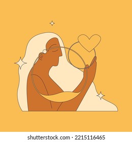 Search for yourself. Self-development and self-knowledge. The concept of finding peace and emotional stability. The idea of growth and development of the inner world, achievement of goals, recovery