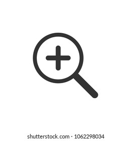 Search, zoom icon. Vector illustration