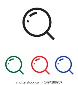 search zoom icon vector illustration
