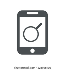 Search, Zoom, loupe Icon, vector Flat design style