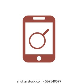 Search, Zoom, loupe Icon, vector Flat design style