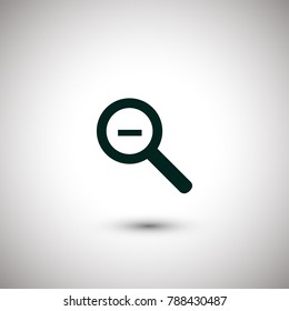 Search Zoom out vector icon