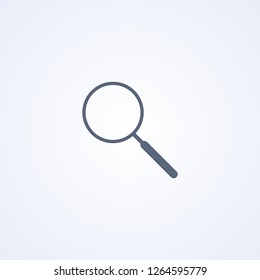 Search, zoom, vector best gray line icon on white background , EPS 10