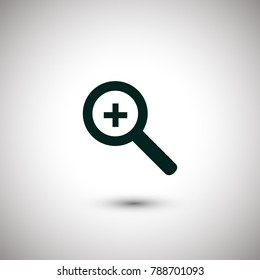 Search Zoom in vector icon