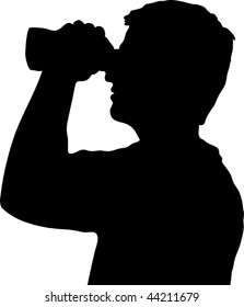 21,337 Silhouette Of Man Searching Images, Stock Photos & Vectors ...