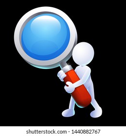 searching 3D icon. researching 3D icon.