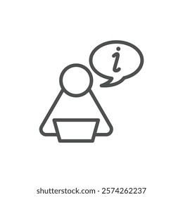 searching agent outline icon vector design good for web or mobile app