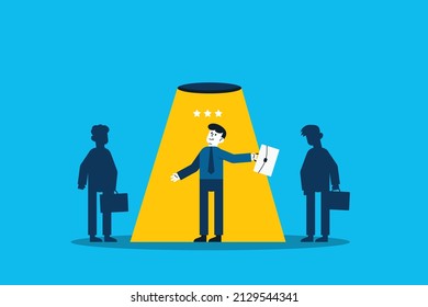 Searching the best candidate or job, Human resources, head hunt, choosing talent for job vacancy or company recruitment concept.