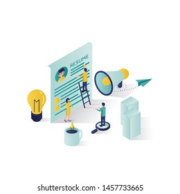 searching for candidate isometric illustration, we are hiring isometric illustration